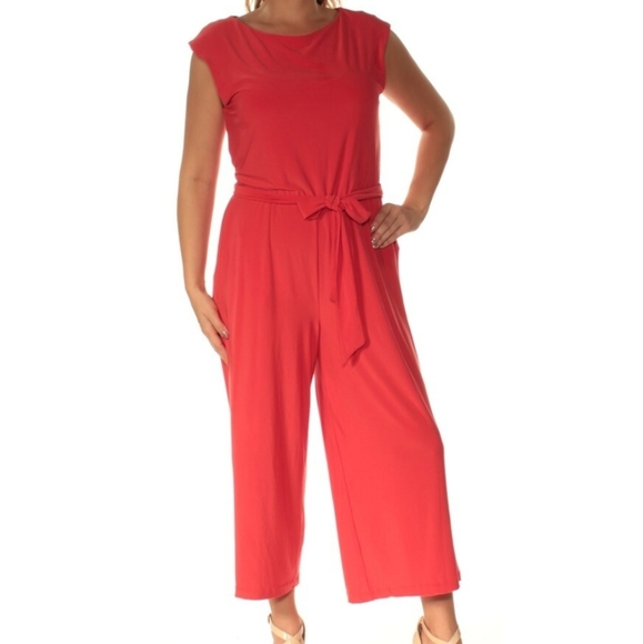 Ralph Lauren Pants - NWT Ralph Lauren Orange Sleeveless Jumpsuit